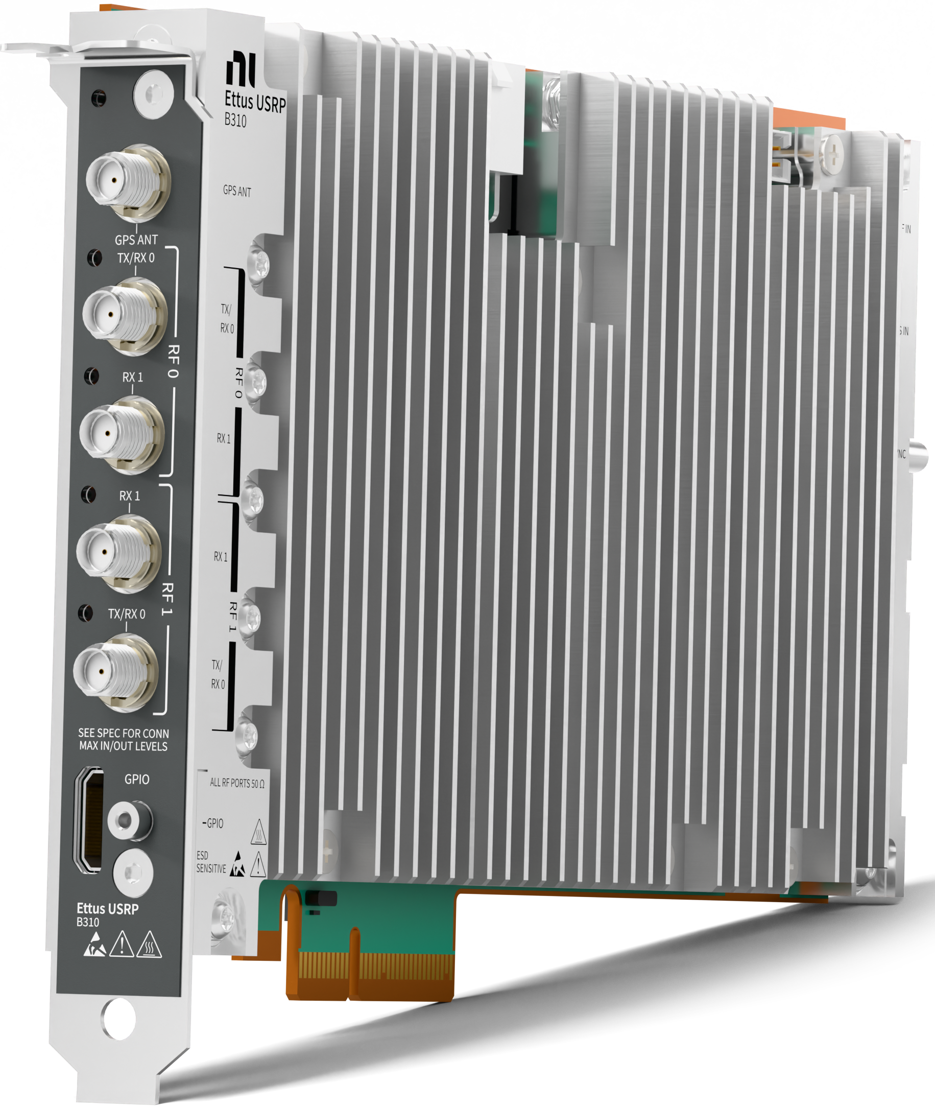 USRP B310 PCIe版（ブラケット・ヒートシンク付き）